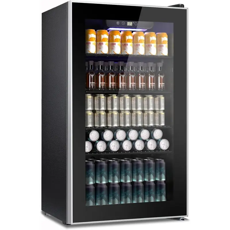 COWSAR Mini Frigider pentru Băuturi 91 L cu ușă din sticlă — imaginea 1